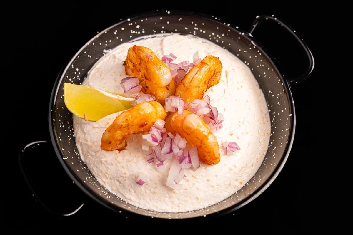 Salata de icre de crap & creveți