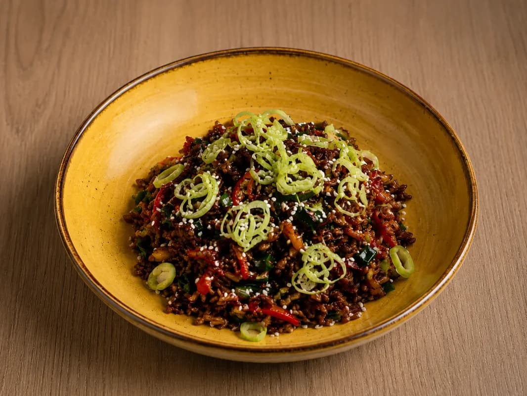 Orez Prajit cu Legume / Fried Rice with Vegetables