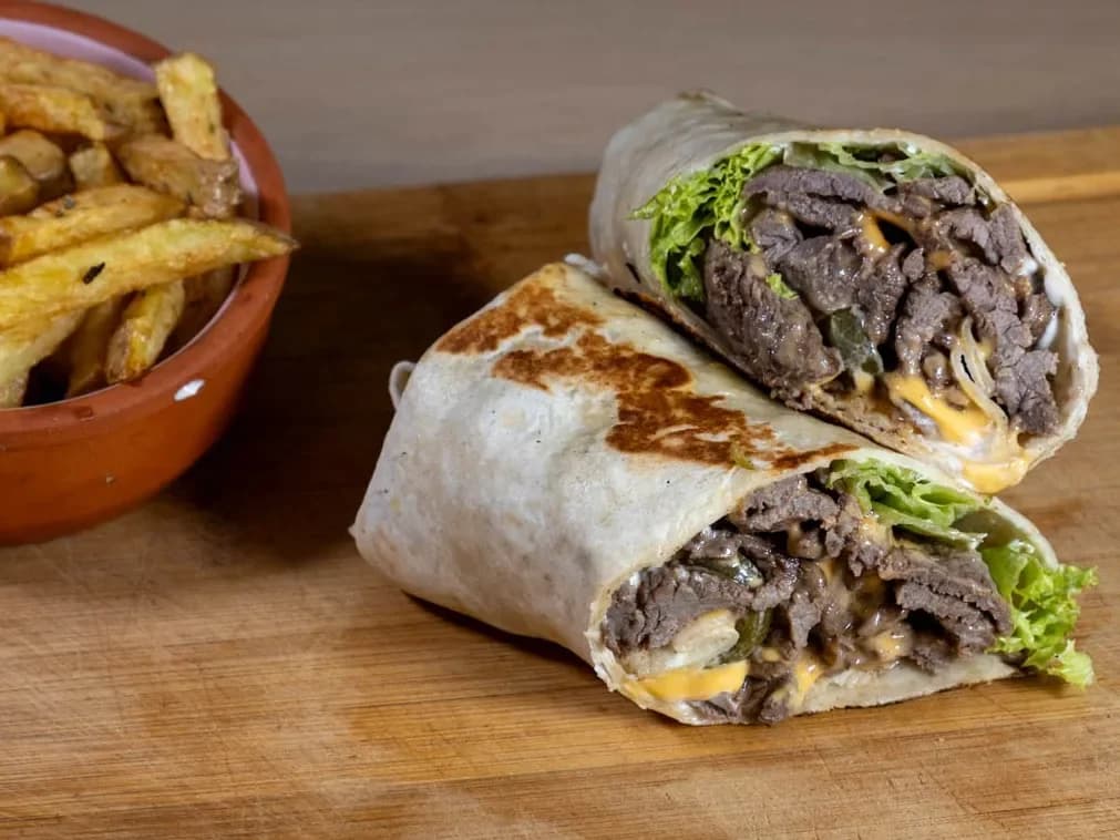 Wrap Cheesy Steak Beef