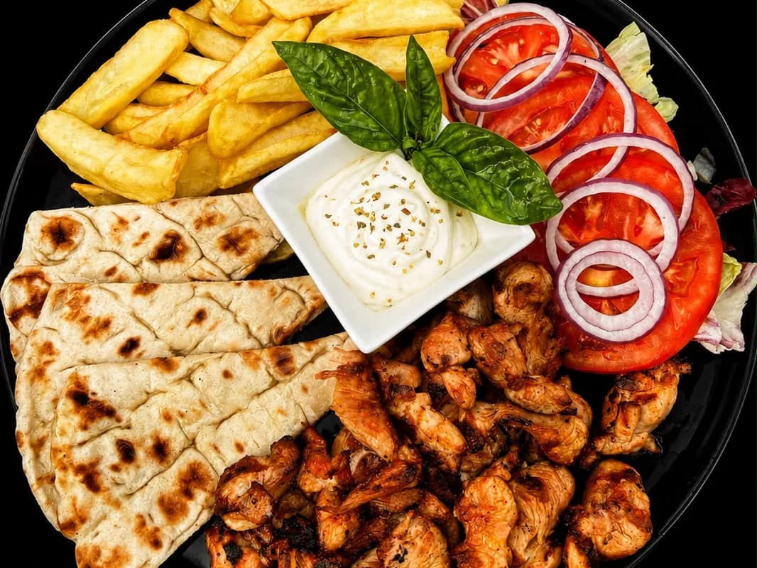Gyros cu piept de curcan